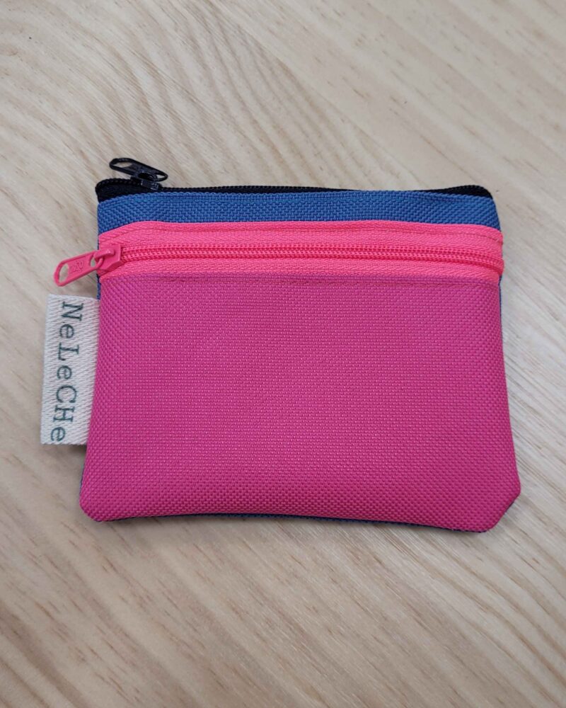 cartera 2 cremalleras, cartera monedero, dos cremalleras