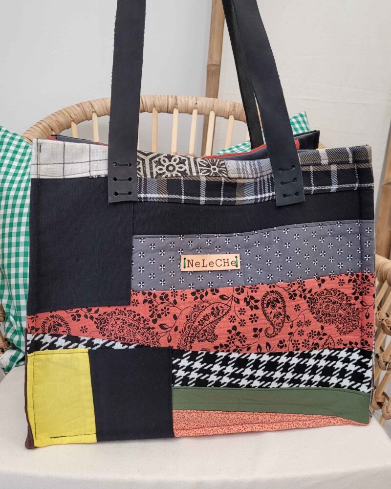 bolso, bolso trocitos, bolso aprovechamiento retales