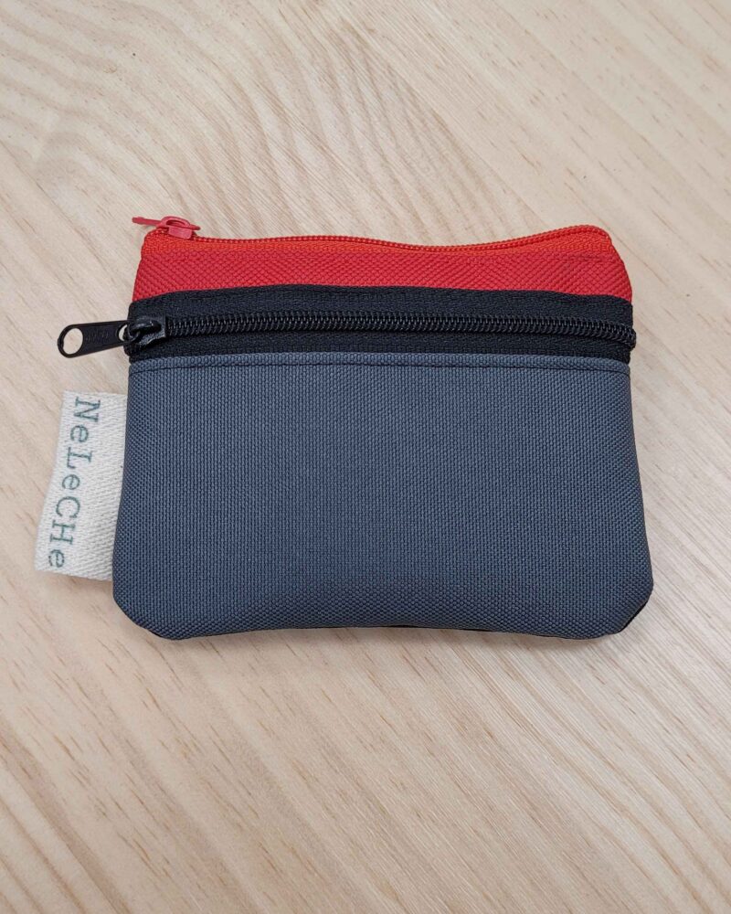 cartera-monedero, cartera 3 cremalleras, cordura