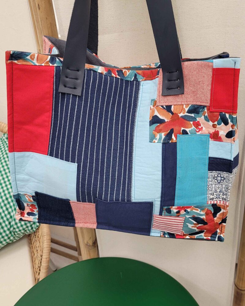 bolso, bolso trocitos, bolso aprovechamiento retales