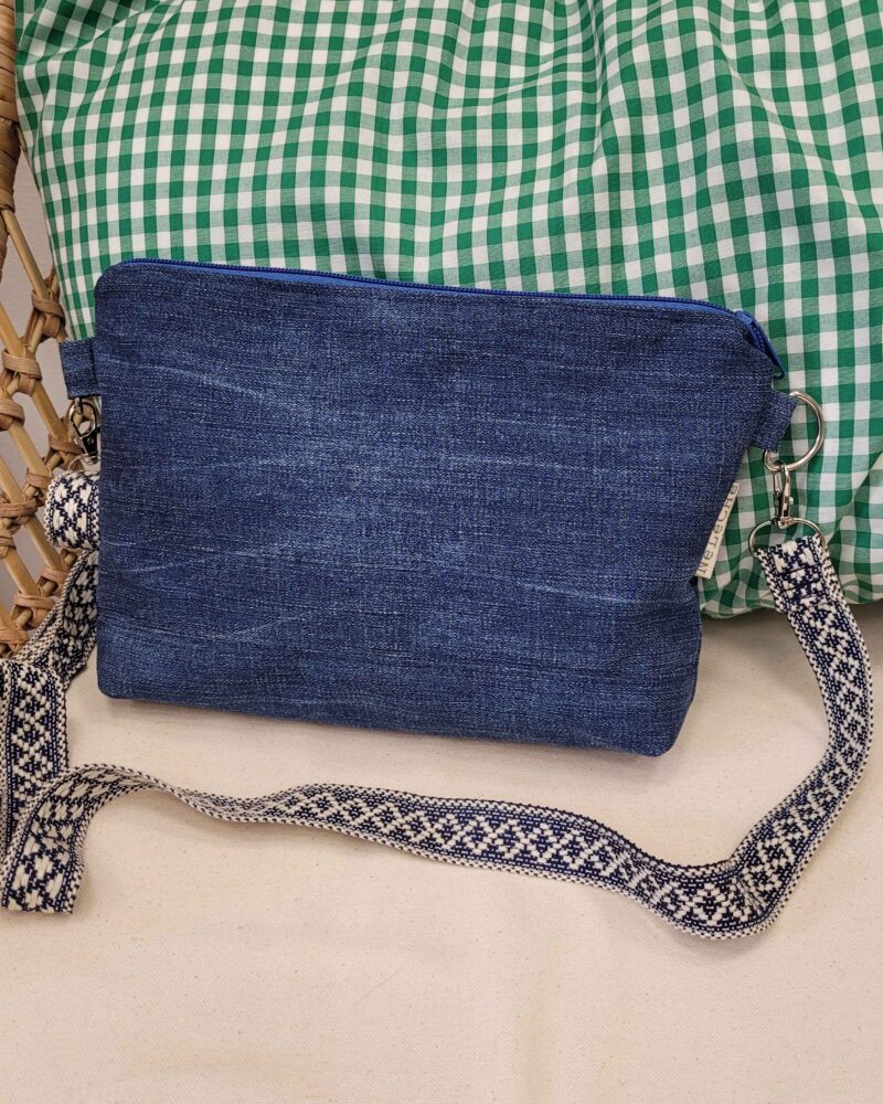 bolso, bolso bandolera, bolso cruzado, vaquero reciclado