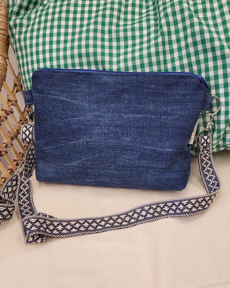 bolso, bolso bandolera, bolso cruzado, vaquero reciclado