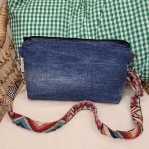 bolso, bolso bandolera, bolso cruzado, vaquero reciclado