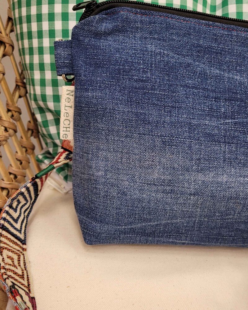 bolso, bolso bandolera, bolso cruzado, vaquero reciclado