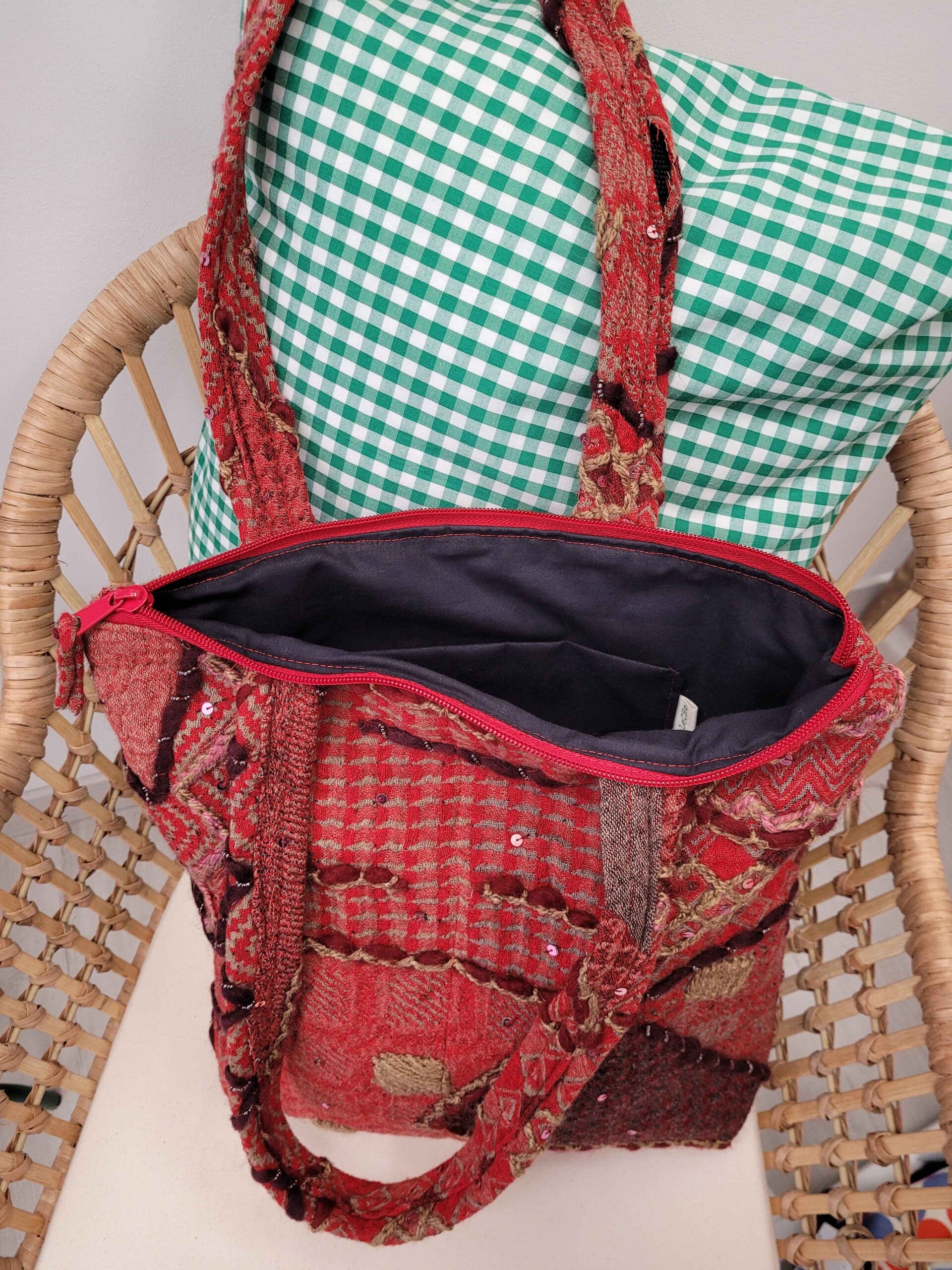 bolso, bolso hombro, bolsa, totebag